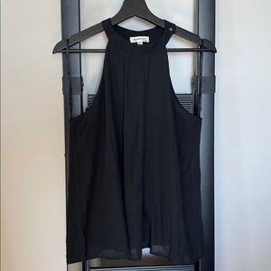 Monteau Black Sleeveless Blouse